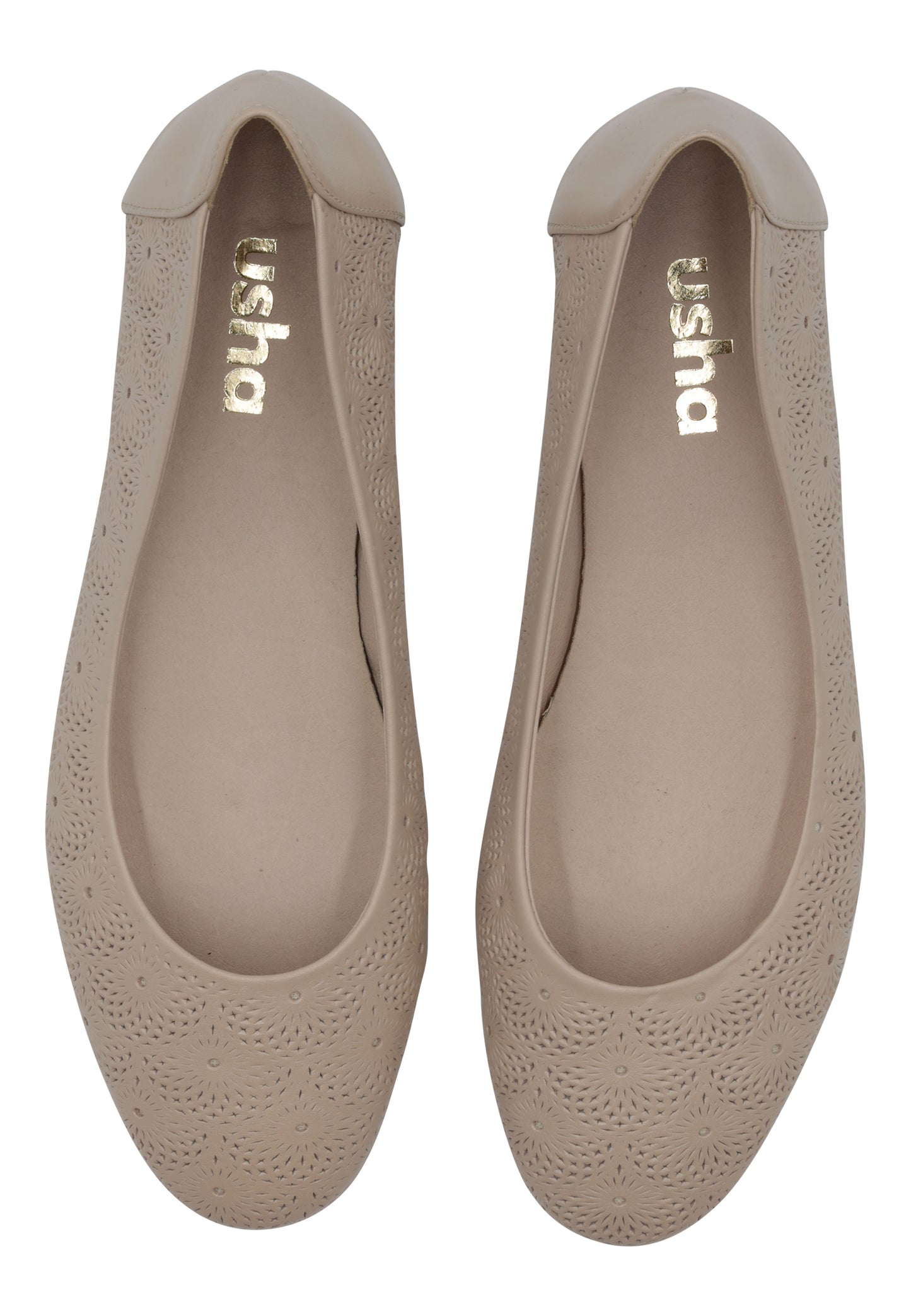 usha Damen Leder Ballerinas