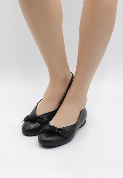 usha Damen Leder Ballerinas