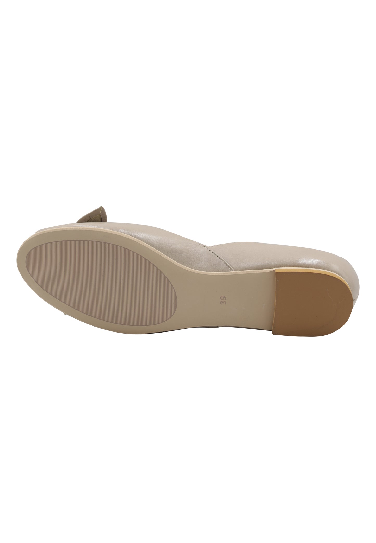 usha BLUE LABEL Women's Leather Peep Toe Ballerina
