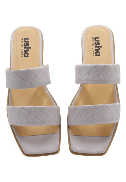 usha WHITE LABEL Women's Leather Sandals