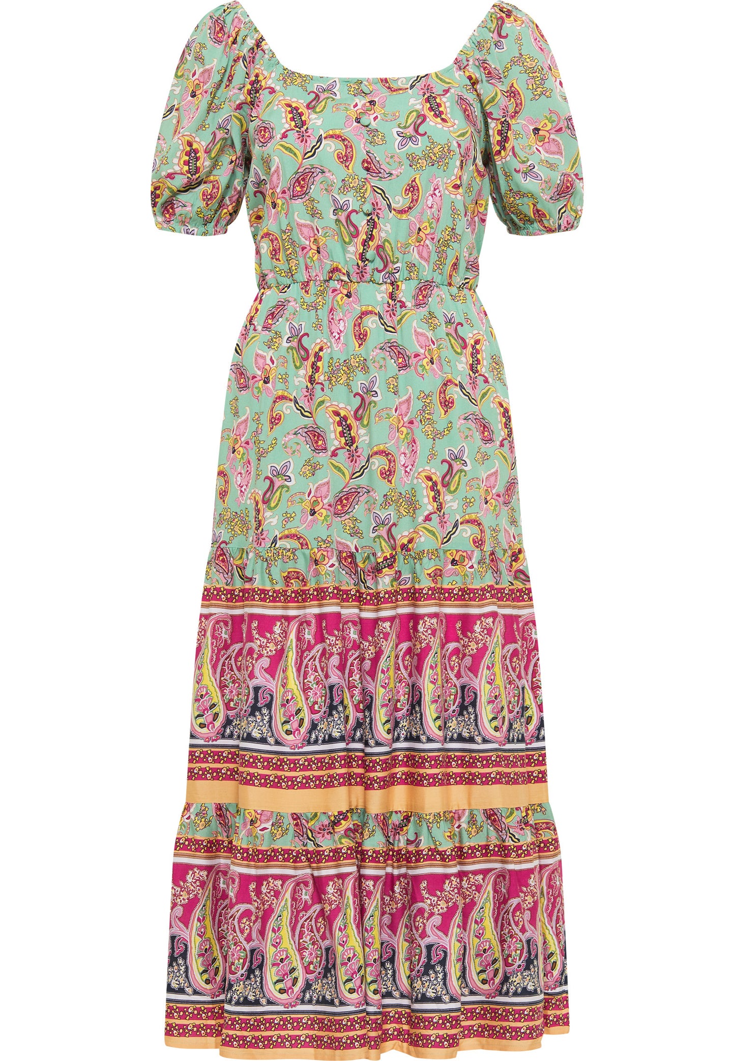 usha FESTIVAL Kobiety's Paisley Print Midi Sukienka