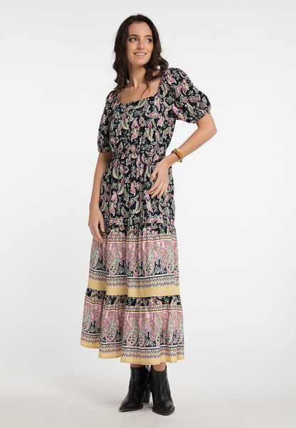 usha FESTIVAL Kobiety's Paisley Print Midi Sukienka