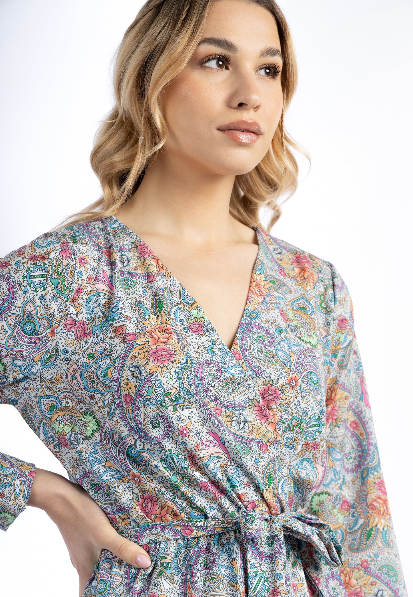 usha FESTIVAL Kobiety's Paisley Print Maxi Sukienka