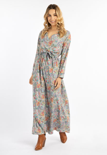 usha FESTIVAL Kobiety's Paisley Print Maxi Sukienka