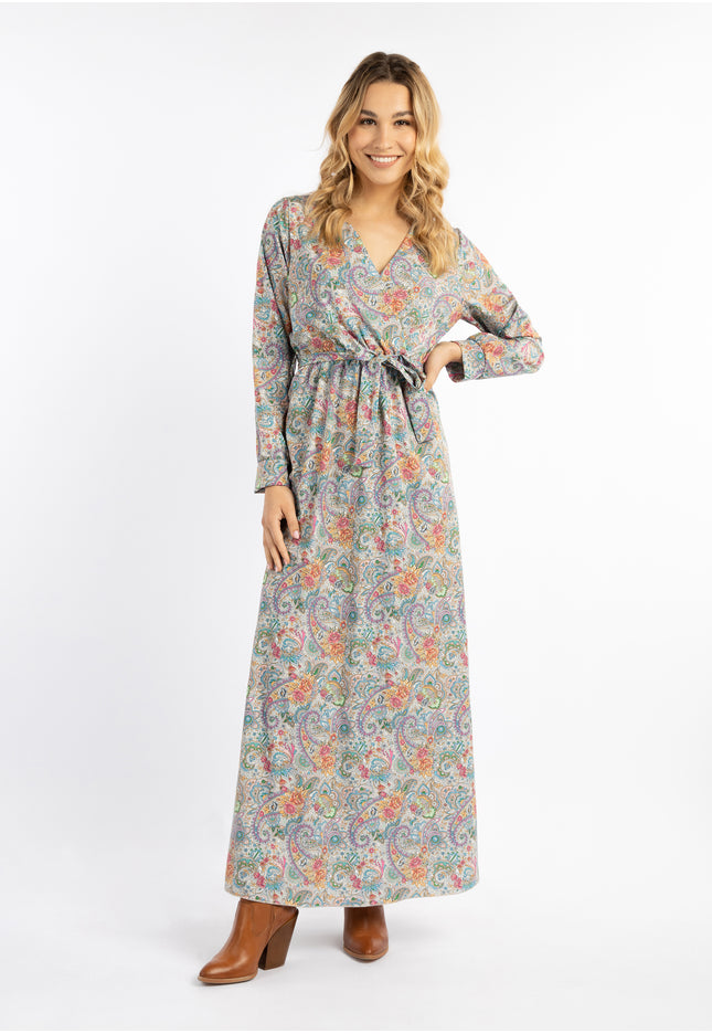 usha FESTIVAL Damen Paisley-Print Maxi Kleid