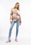 Beige Lila Mehrfarbig