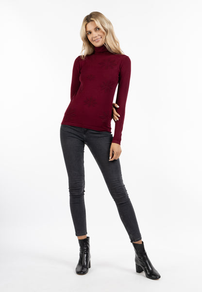 usha Damen Rollkragen Strickpullover