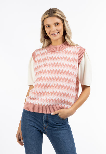 usha FESTIVAL Kobiety Sweter Kamizelka