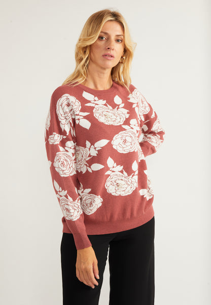 usha Damen Pullover mit Perlen