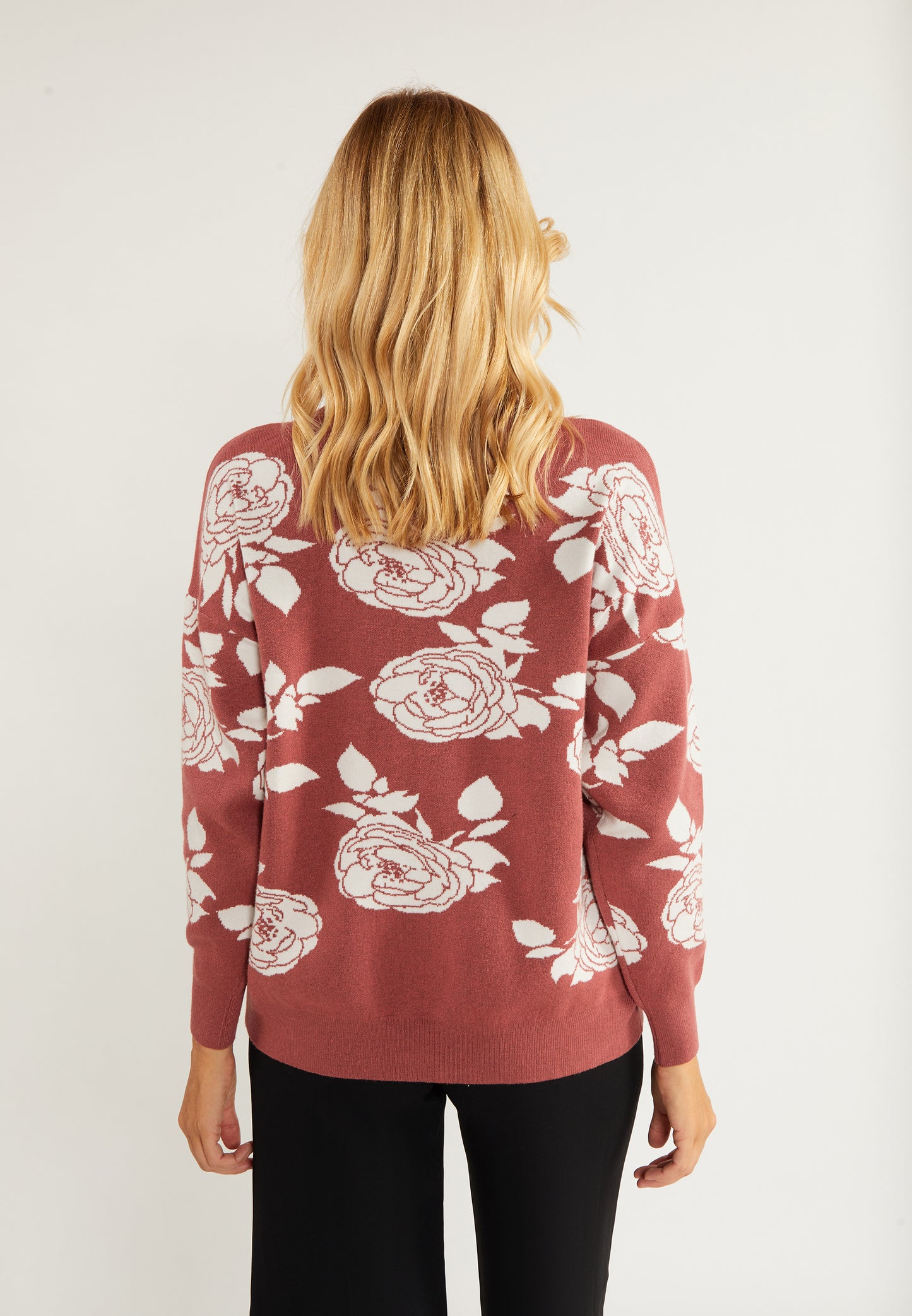 usha Damen Pullover mit Perlen