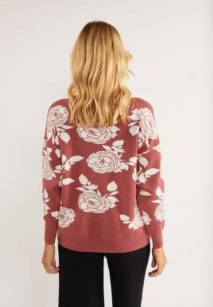 usha Damen Pullover mit Perlen