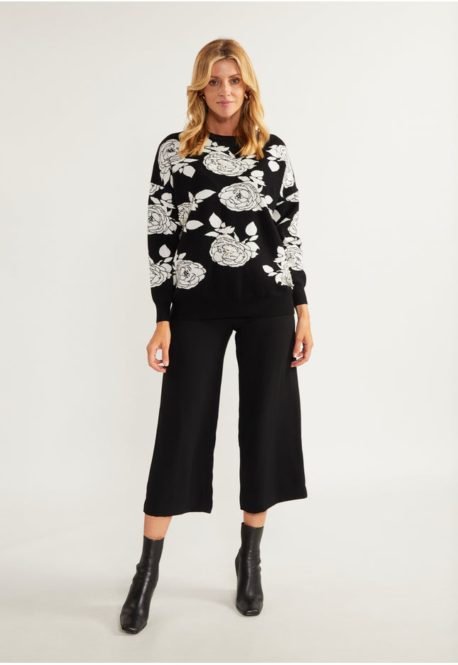usha Damen Pullover mit Perlen