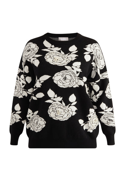 usha Damen Pullover mit Perlen