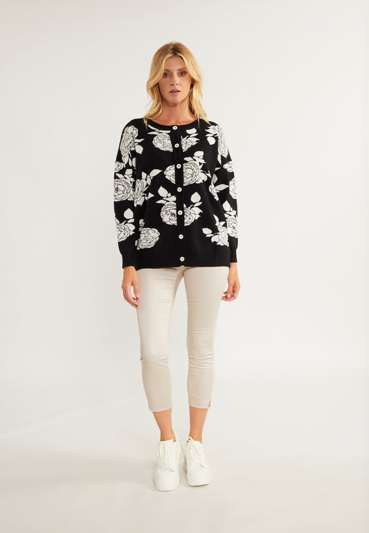 usha Women's Cardigan With Pearl
