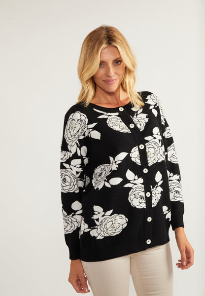 usha Damen Cardigan mit Perlen