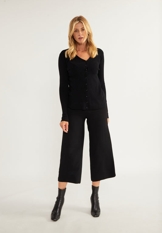 usha BLACK LABEL Women's Cardigan With Button