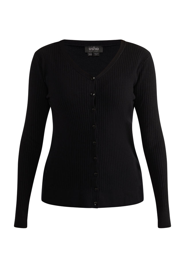 usha BLACK LABEL Women's Cardigan With Button