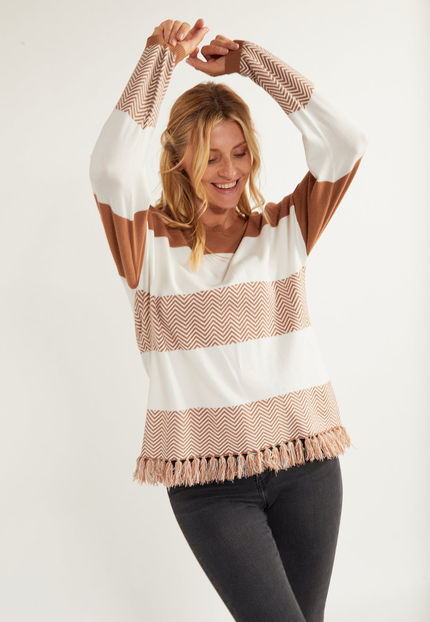 usha FESTIVAL Kobiety Sweter Oversize z Dzianiny
