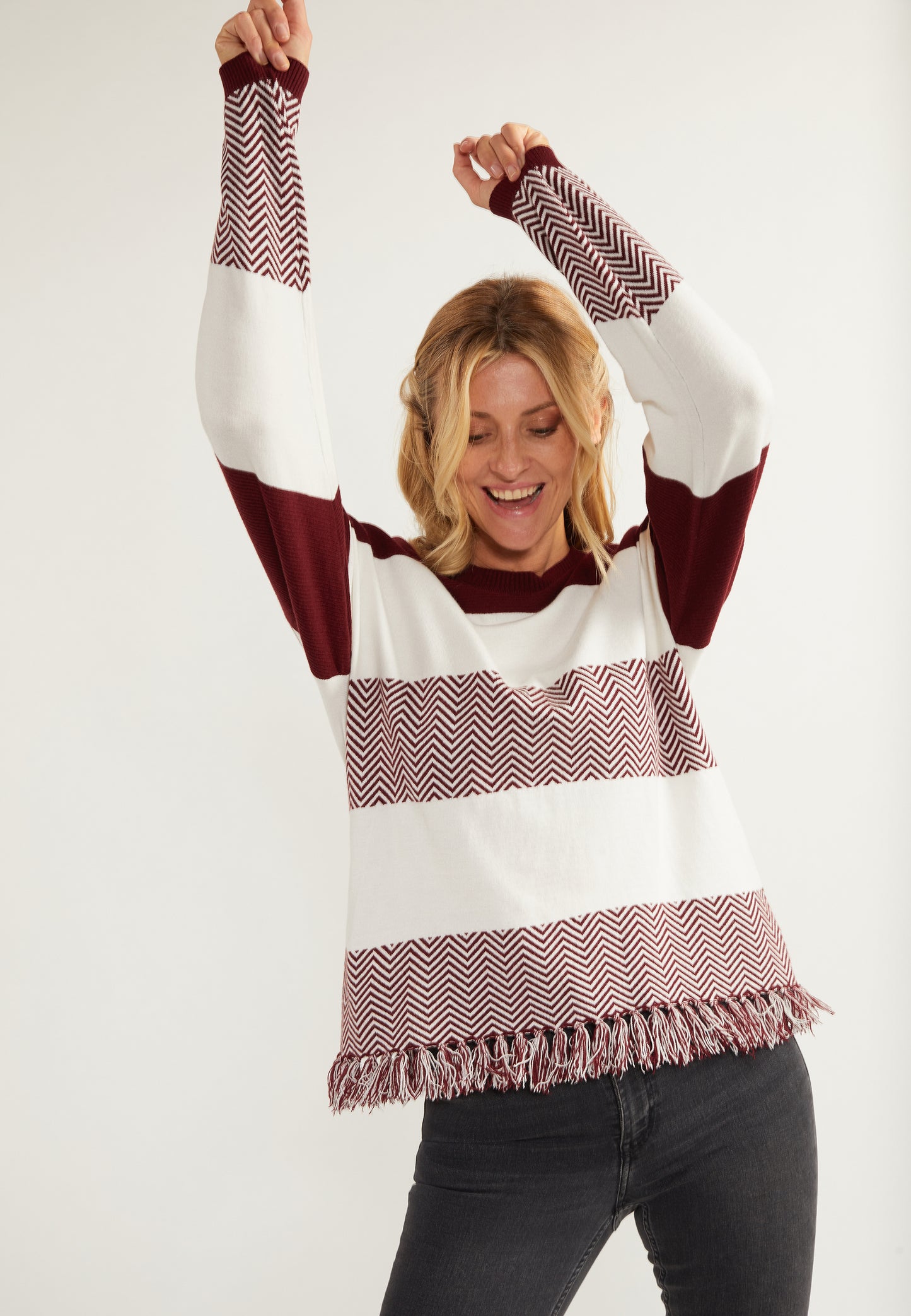usha FESTIVAL Kobiety Sweter Oversize z Dzianiny