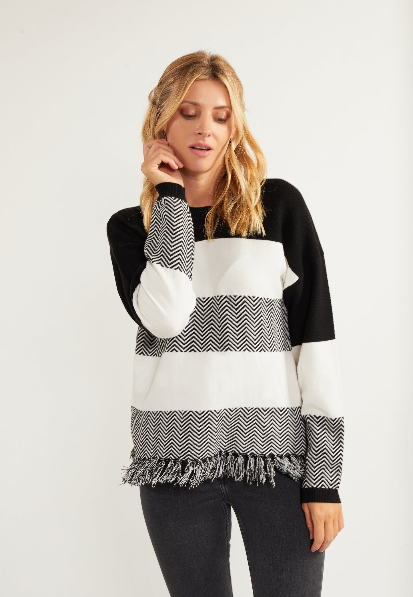 usha FESTIVAL Kobiety Sweter Oversize z Dzianiny
