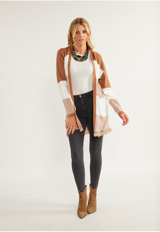 usha FESTIVAL Women's Open Knit Cardigan
