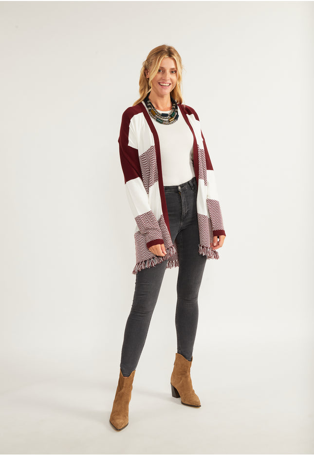 usha FESTIVAL Women's Open Knit Cardigan