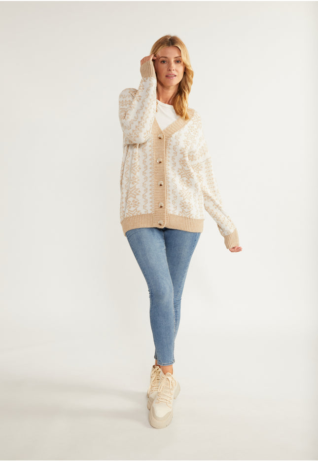 usha BLUE LABEL Women's Oversized Cardigan