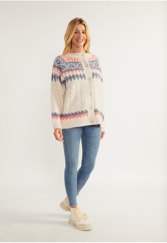 usha BLUE LABEL Women's Cardigan With Button