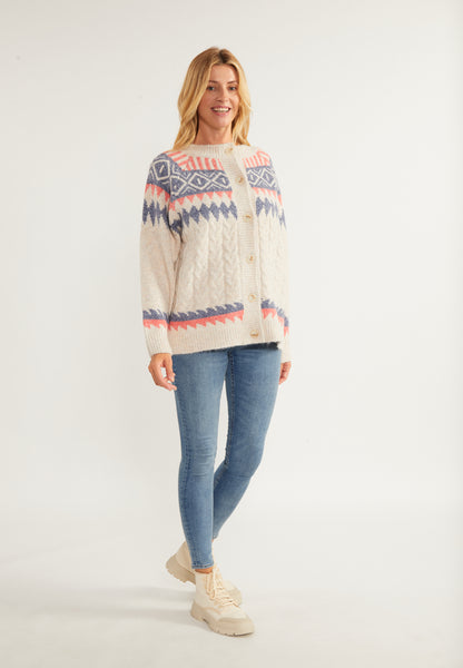 usha BLUE LABEL Women's Cardigan With Button