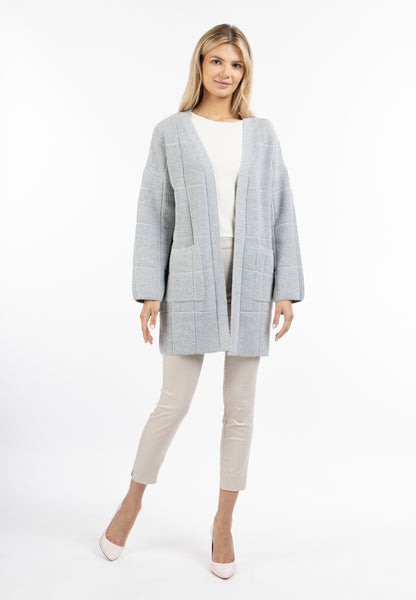 usha WHITE LABEL Women's Open Knit Cardigan