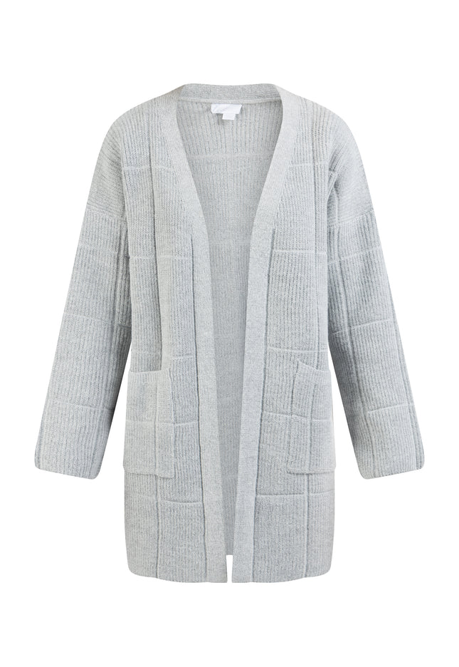 usha WHITE LABEL Women's Open Knit Cardigan