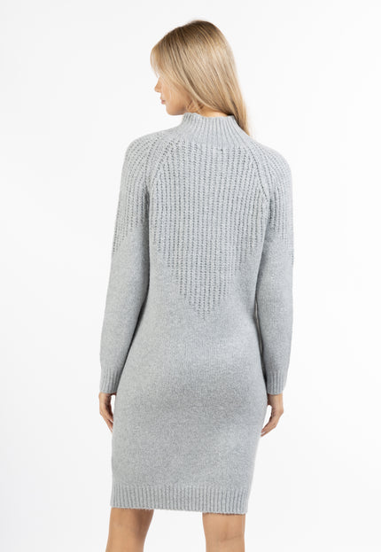 usha WHITE LABEL Kobiety Sweter Długi Rękaw Midi Sukienka