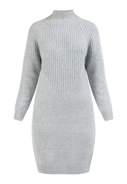 usha WHITE LABEL Kobiety Sweter Długi Rękaw Midi Sukienka