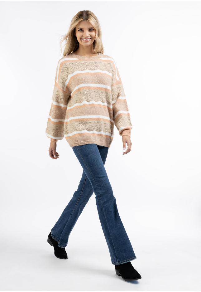 usha FESTIVAL Women's Oversize Knit Sweater