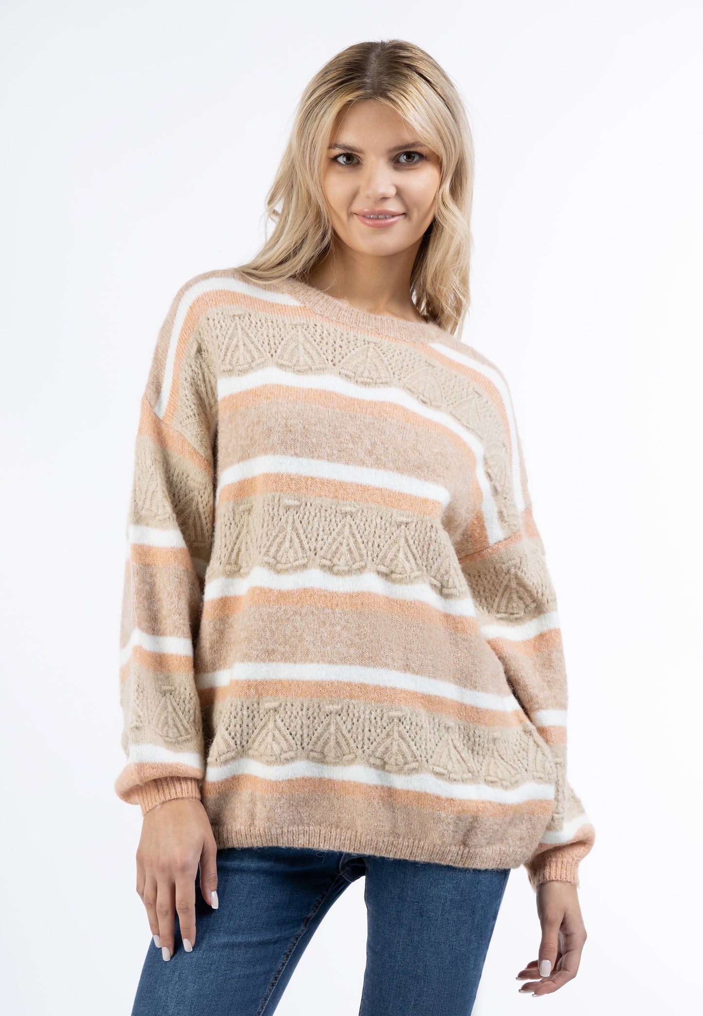 usha FESTIVAL Kobiety Sweter Oversize z Dzianiny