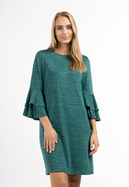 usha Damen Langarm Kleid