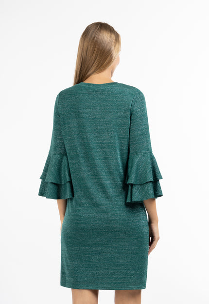 usha Damen Langarm Kleid