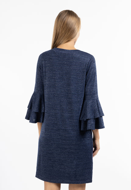 usha Damen Langarm Kleid