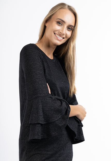 usha Damen Langarm Kleid