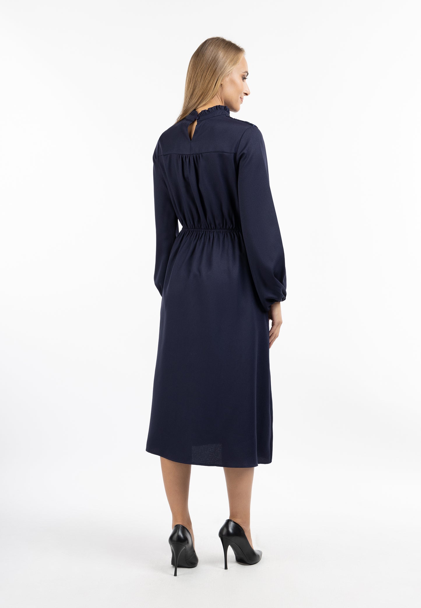 usha Damen Langarm Kleid