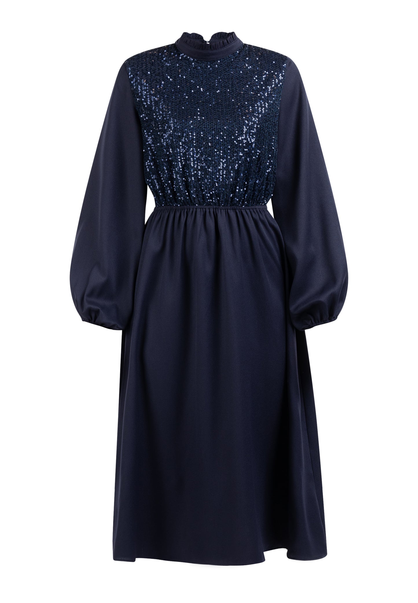 usha Damen Langarm Kleid