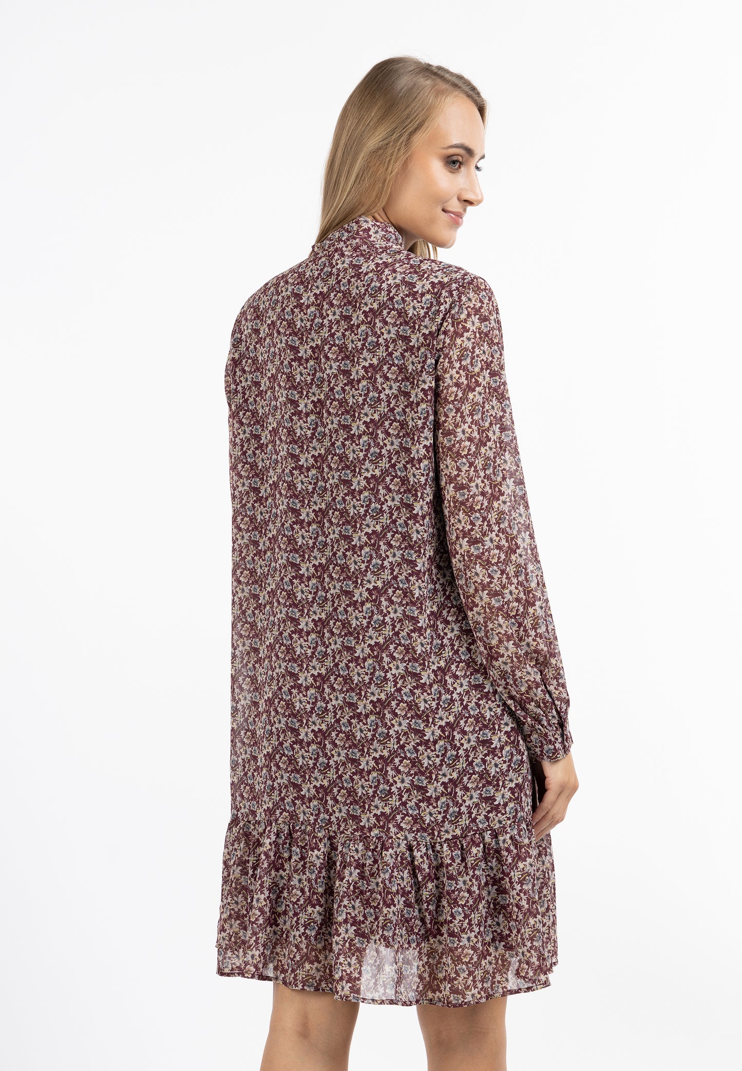 usha Damen Langarm Kleid
