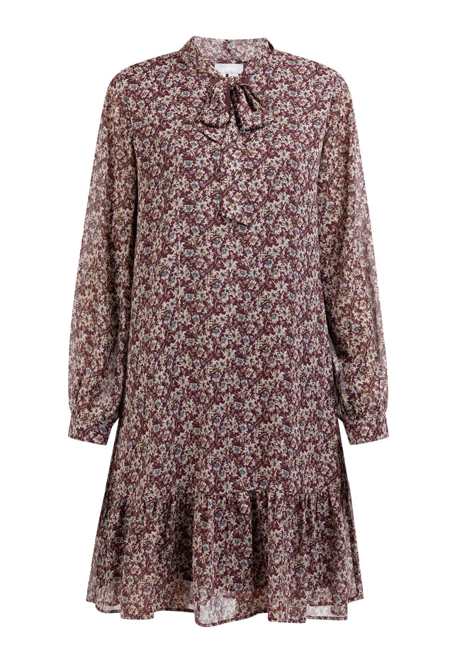 usha Damen Langarm Kleid