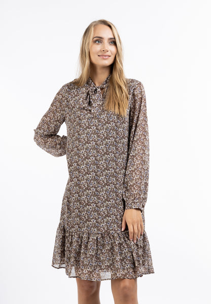 usha Damen Langarm Kleid