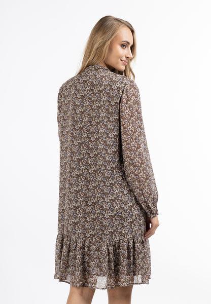 usha Damen Langarm Kleid