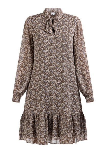 usha Damen Langarm Kleid