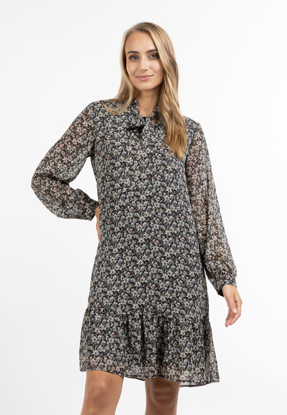 usha Damen Langarm Kleid