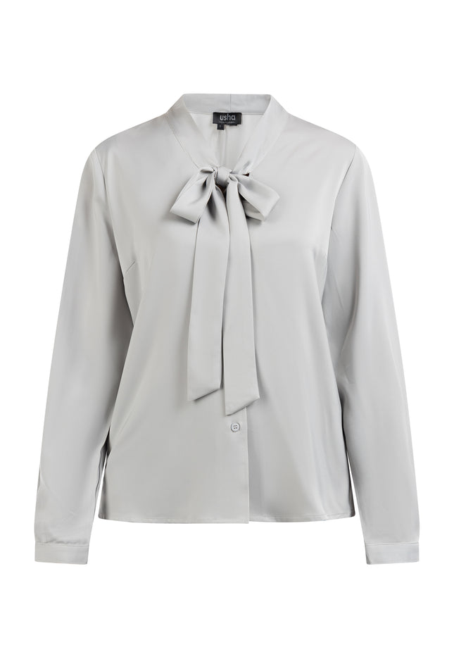 usha BLACK LABEL Women's Tie Neck Blouse