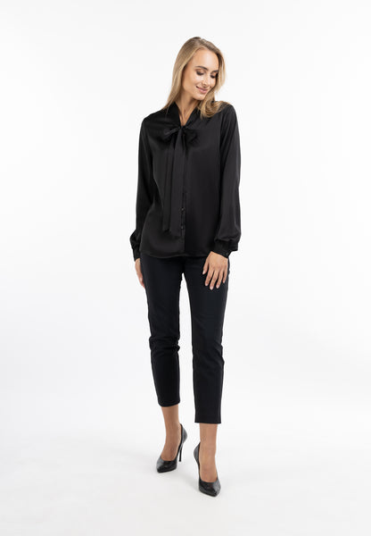 usha BLACK LABEL Women's Tie Neck Blouse