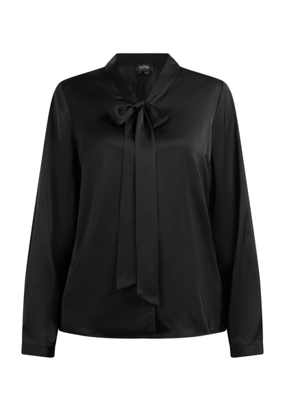 usha BLACK LABEL Women's Tie Neck Blouse